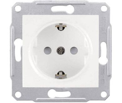 Розетка Schneider Electric Sedna с/з со шторками 16A 250V SDN3000121