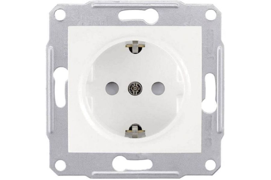 Розетка Schneider Electric Sedna с/з со шторками 16A 250V SDN3000121