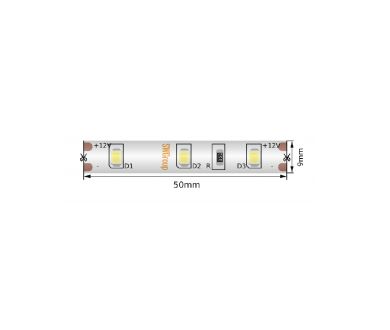 Светодиодная лента SWG Standard 12В 2835 4,8Вт/м 2700-3200K 5м IP66 SWG260-12-4.8-WW-66-M 019158