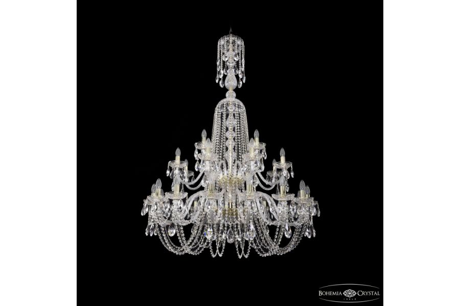 Подвесная люстра Bohemia Ivele Crystal 1402/16+8+4/400/XL-160/2d G