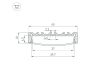 Алюминиевый профиль Arlight LINE-4510-2000 ANOD 049248