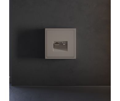 Купить Накладка для розетки TV+RJ45 кат. 6 Voltum S70 (капучино) VLS002714 Накладка для розетки TV+RJ45 кат. 6 Voltum S70 (капучино) VLS002714