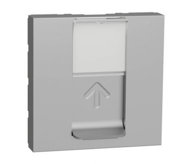 Лицевая панель RJ45 одиночная без коннектора Schneider Electric Unica Modular NU941130