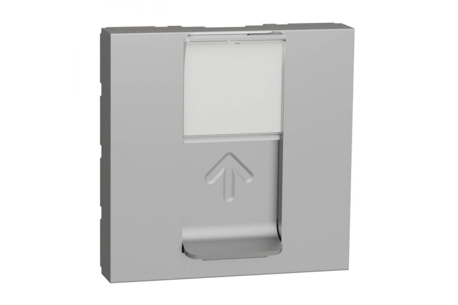 Лицевая панель RJ45 одиночная без коннектора Schneider Electric Unica Modular NU941130