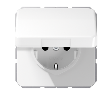 Розетка штепсельная Schuko Jung CD1520BFKLWW