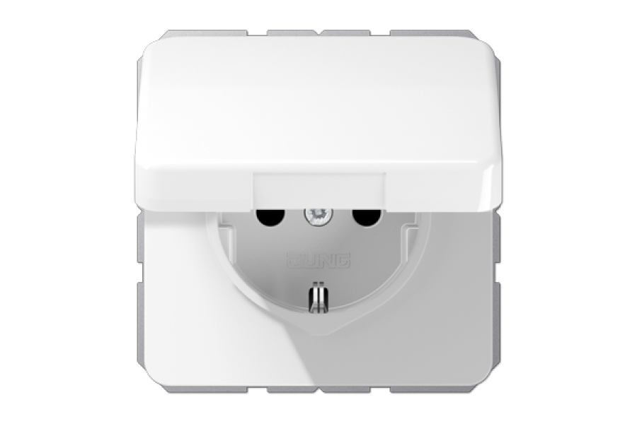 Розетка штепсельная Schuko Jung CD1520BFKLWW