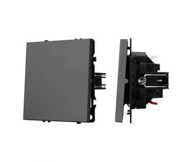 Механизм выключателя одноклавишный проходной Arlight SWT-NOBE-MKP1-SFPL-GR (230V, 10A) 054248