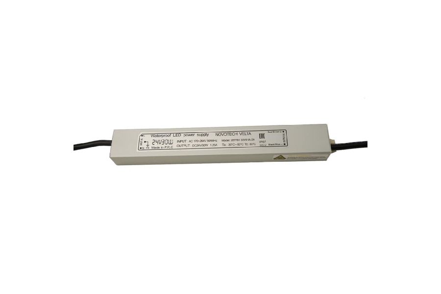 Блок питания Novotech Velta 30Вт DC24 IP67 1.25A 357781