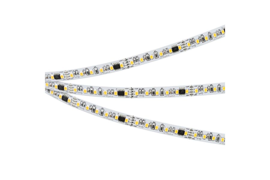 Светодиодная лента Arlight SPI-A120-10mm 24V Warm2700-PX6-BPT (11 W/m, IP20, 2835, 5m) 049437