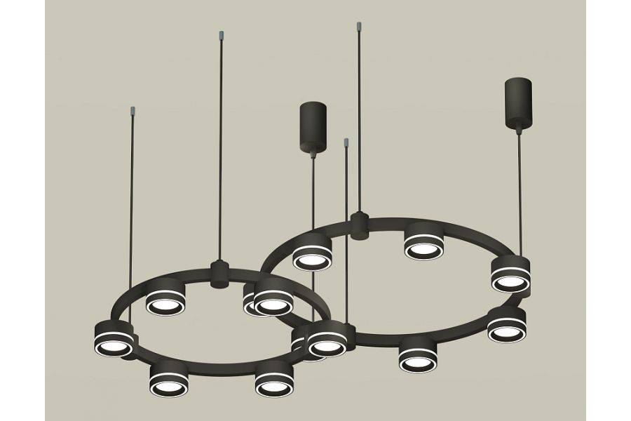 Комплект подвесного светильника Ambrella Light Techno Ring XR92091004 (A9209x2, C9238, C9232, N8434)