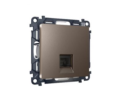 Купить Комплект механизма компьютерной розетки RJ-45(8P8C) CAT6 со шторкой Ambrella Volt Alfa MA642010 Комплект механизма компьютерной розетки RJ-45(8P8C) CAT6 со шторкой Ambrella Volt Alfa MA642010