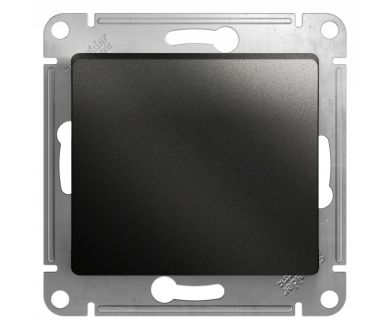 Выключатель 1-клавишный сх.1, 10AX Systeme Electric Glossa Антрацит GSL000711