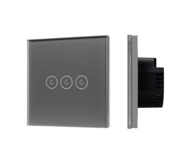 Выключатель сенсорный Arlight SWT-OMALI-S03-ZB-GR (250V, 10A, Zigbee) 050047