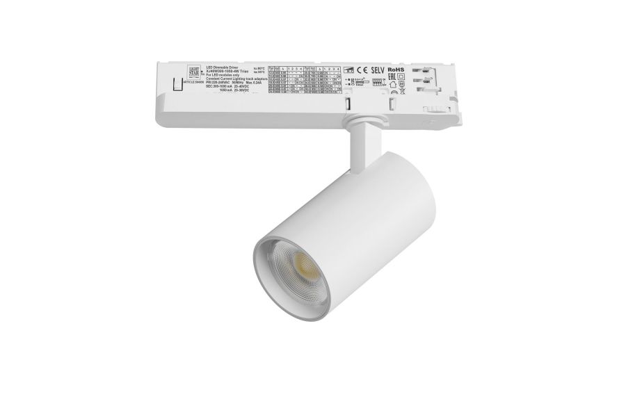 Трековый трехфазный светильник Quattro LED с управлением TRIAC Lightstar Alta Base A5146TRIAC
