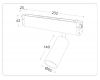 Трековый магнитный светильник Ambrella Light Magnetic 220V GL1232
