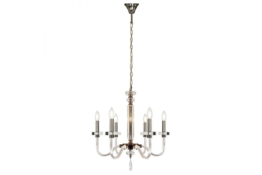Подвесная люстра iLamp Vibe P9474-6 Nickel