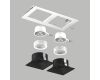 Встраиваемый светильник Lightstar Domino (214526+214507+214507+214006+214006) D5260707WMOD