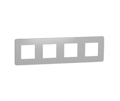 Рамка 4-постовая Schneider Electric Unica New NU280855
