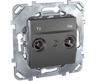 Розетка TV/FM проходная Schneider Electric Unica MGU5.453.12ZD
