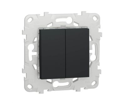 Выключатель двухклавишный Schneider Electric Unica New NU521154