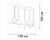 Подвесная люстра Vitaluce V3095-1/5S