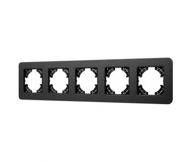 Рамка на 5 постов алюминиевая Arlight FRM-AKIRY-SFAL-5-BK 049747