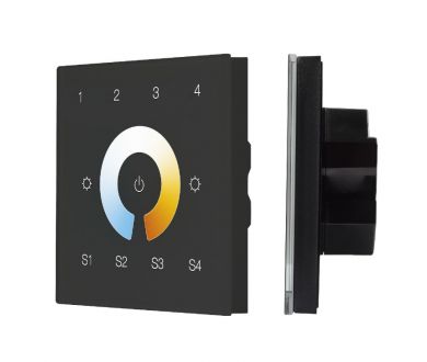 Сенсорная панель Arlight DALI-901-11-4G-4SC-MIX-DT8-IN Black BUS/230V 037197