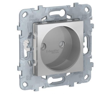 Розетка Schneider Electric Unica New б/з со шторками 16A 250V NU503330