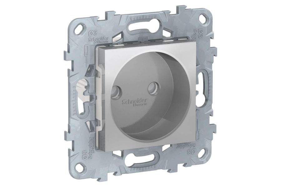 Розетка Schneider Electric Unica New б/з со шторками 16A 250V NU503330