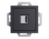 Розетка HDMI Systeme Electric AtlasDesign Карбон механизм ATN001080