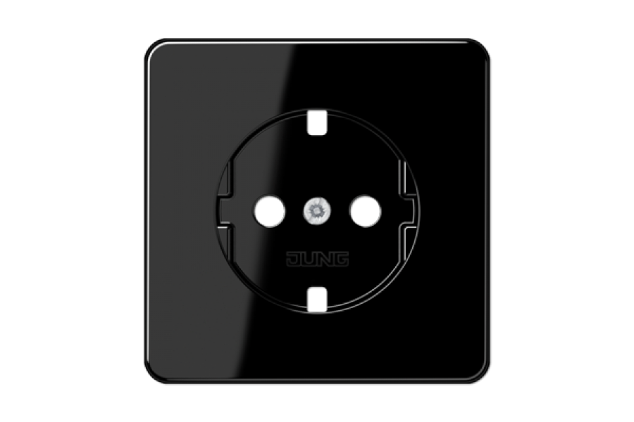 Розетка штепсельная Schuko Jung CD1520BFPLSW