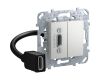 Розетка компьютерная HDMI с переходником Schneider Electric Unica Top MGU5.430.30ZD