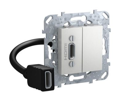 Розетка компьютерная HDMI с переходником Schneider Electric Unica Top MGU5.430.30ZD