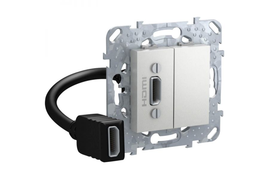 Розетка компьютерная HDMI с переходником Schneider Electric Unica Top MGU5.430.30ZD