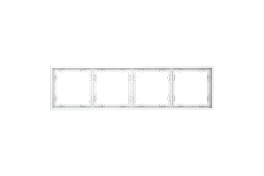 Рамка на 4 поста Voltum S70 VLS100402 (белый матовый)