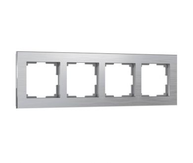 Рамка на 4 поста Werkel Aluminium алюминий W0041706 4690389158070