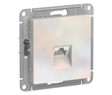 Розетка компьютерная RJ45, кат. 6A, механизм Systeme Electric AtlasDesign Жемчуг ATN000486