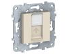 Розетка компьютерная RJ45 Schneider Electric Unica New Cat. 6 UTP NU541544
