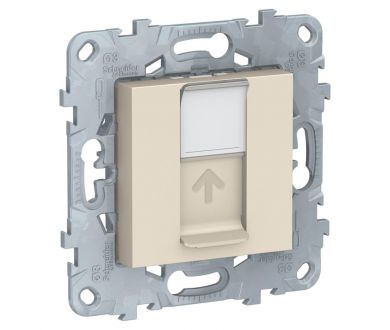 Розетка компьютерная RJ45 Schneider Electric Unica New Cat. 6 UTP NU541544