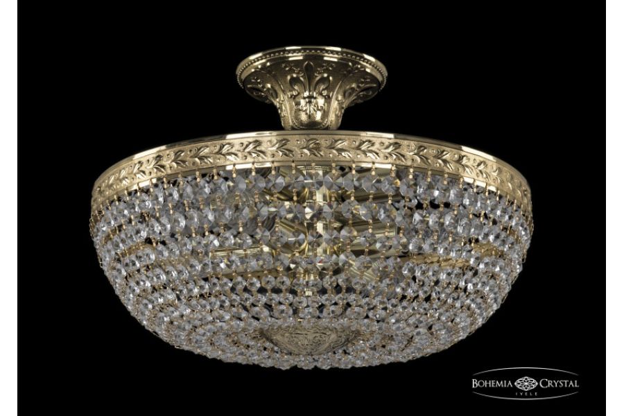 Люстра на штанге Bohemia Ivele Crystal 19051/35IV G