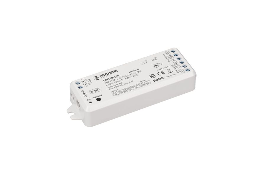 Контроллер Arlight SMART-DMX-301-72-SH-DRI-PS-SUF (12-36V, Master, TUYA Wi-Fi, 2.4G) (IARL, IP20 Пластик) 050434