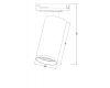 Трековый светильник Maytoni Focus S TR020-1-GU10-B