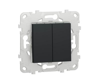 Переключатель двухклавишный перекрестный Schneider Electric Unica New NU521554