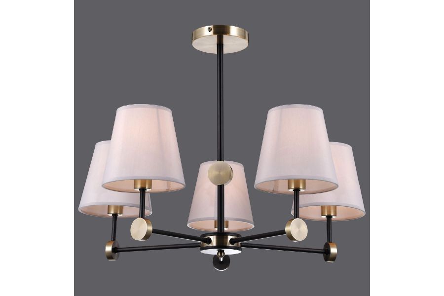 Люстра на штанге Illumico IL0394-5CSQ-24 BK AB CASTOR