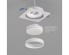 Встраиваемый светильник Denkirs Flat DK2091-WH