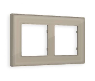 Рамка двухместная Ambrella Volt Arctic AF580362