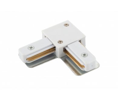 Коннектор L-образный Denkirs DK Track White TR1102-WH