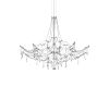 Подвесная люстра Loft IT Mira 10588/800 Silver Asfour