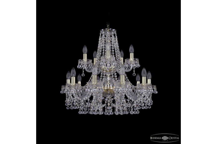 Подвесная люстра Bohemia Ivele Crystal 1409/10+5/240/2d G