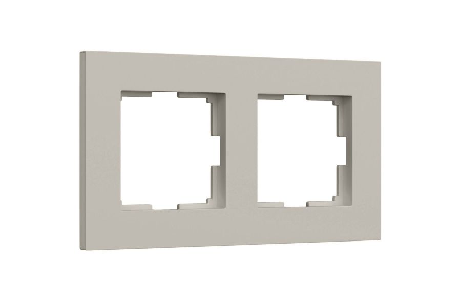 Рамка на 2 поста Werkel Slab (дымчатый софт) W0022917 4690389218415 a071621